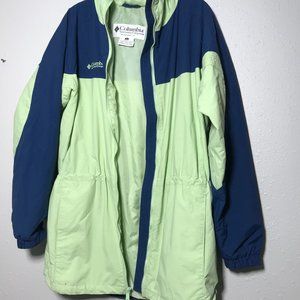 Columbia womens MED long coat RN69724 green blue
